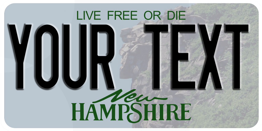 New Hampshire License Plate Personalized Custom Car,Auto