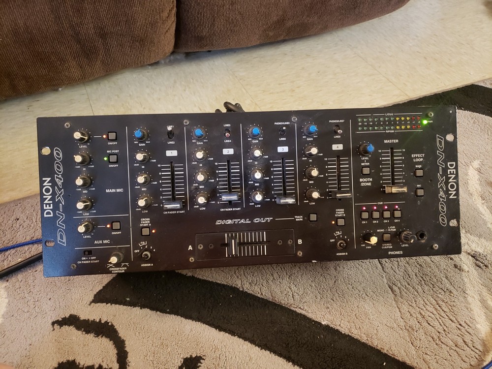 DENON DN-X400 Professional DJ Mixer Powers On Untested From There "As Is"
