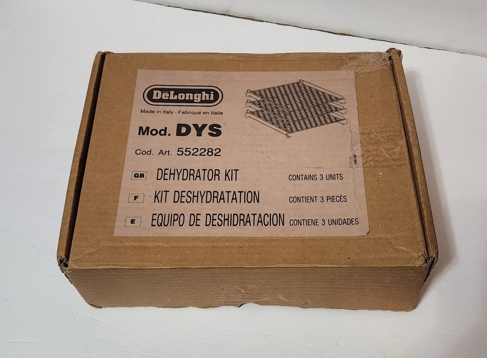 DeLonghi Dehydrator Replacement Racks (3) Cod. Art. 552282 Mod. DYS New in Box