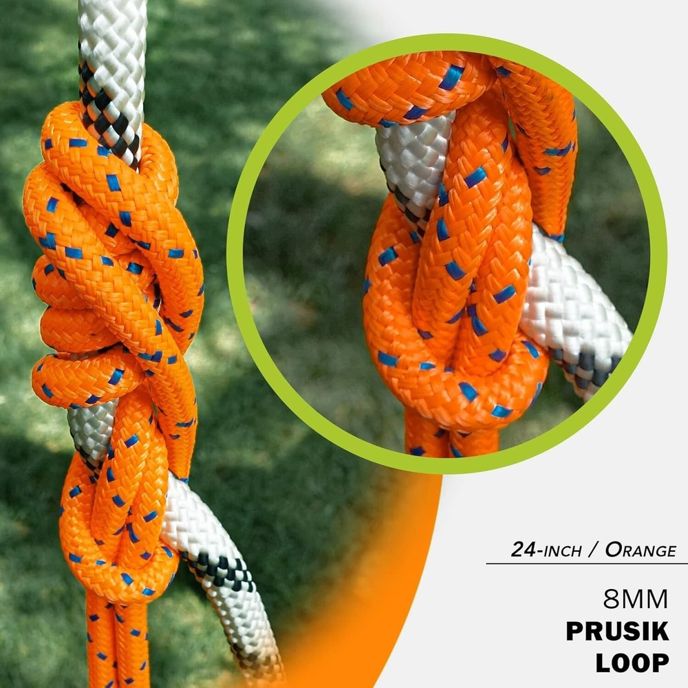 Compact 8mm Prusik Loop 18” - High Tensile Strength for Rigging and Climbing
