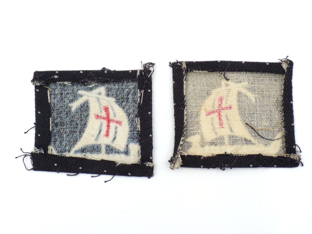 Original WWII British Army 5th Corps Shoulder Patch Set
