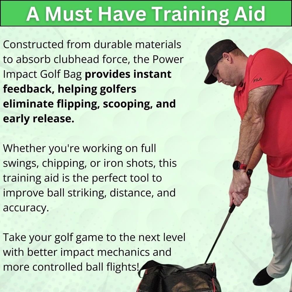 Impact Golf Bag Golf Swing Training Aid | Get Proper Impact Position