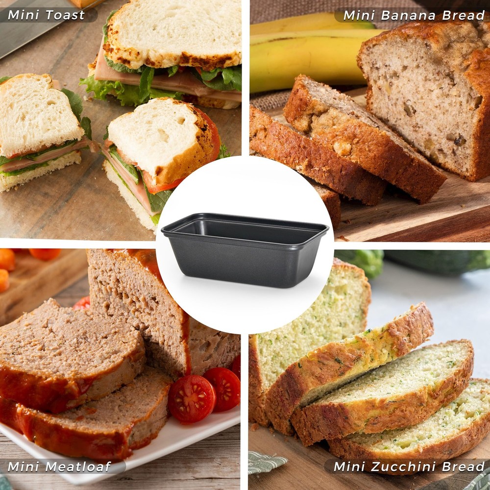 Small Loaf Tin for Baking, Bread Pan Non-Stick Loaf Pans Rectangular Bakeware