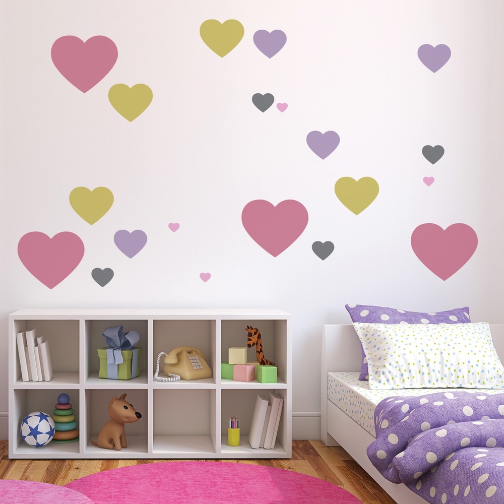 KIDS Reusable Plastic Stencils (5 pcs) // HEART