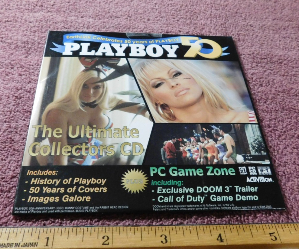 Playboy 50 Years Computer CD from Earthlink 2003