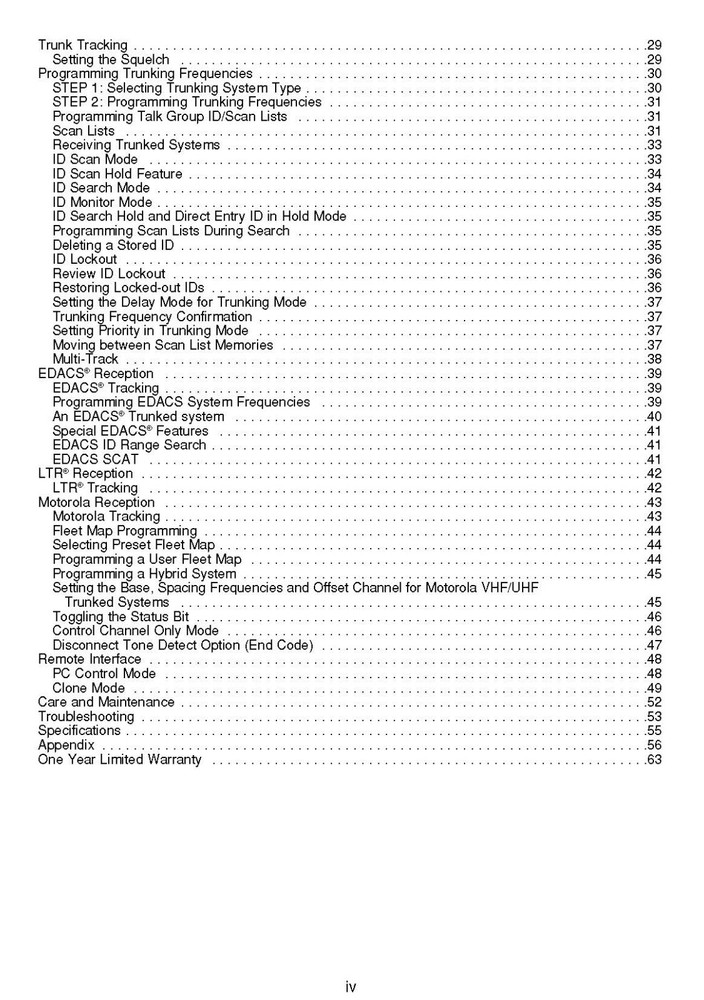 Uniden BCT8 Bear Tracker Instructions Operating Manual User Guide COIL BOUND