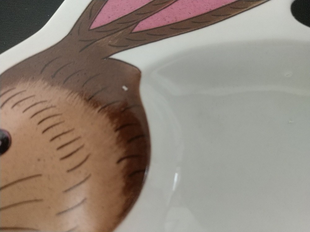 Vintage Country Rabbit Shaped Dish Cottage Core