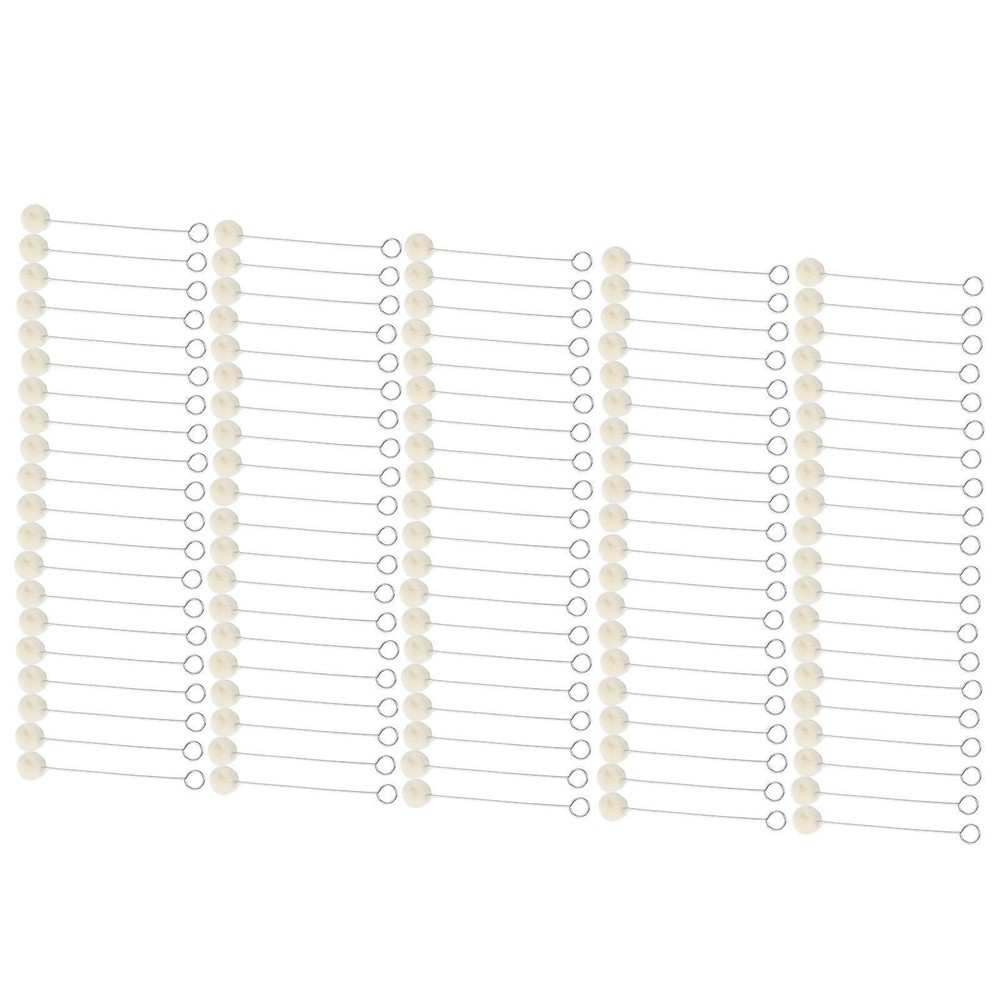 100pcs Wool Ball Brush HandMade DIY Durable Practical Leather Tools