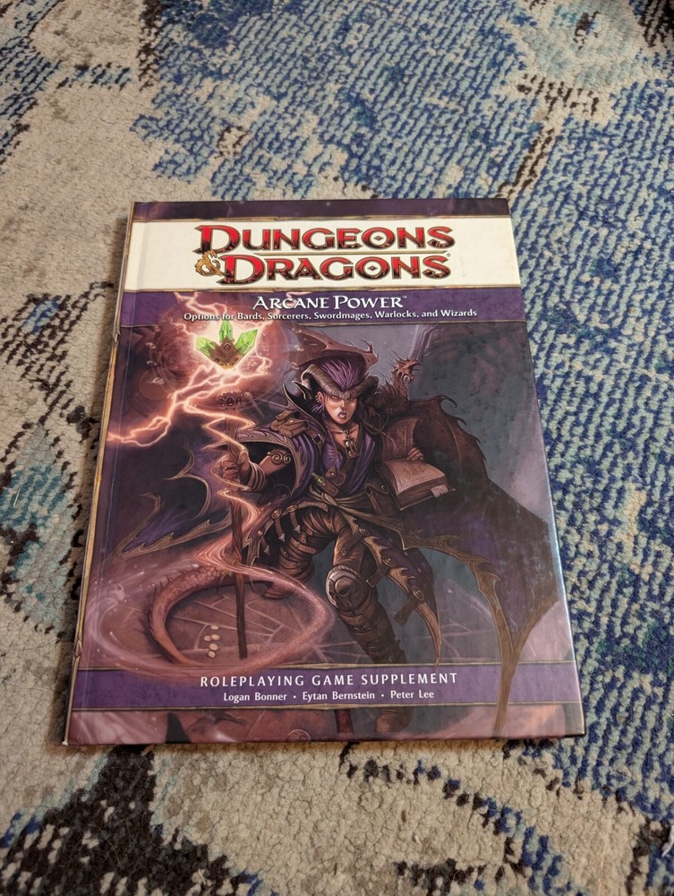 D&D -  Arcane Power Dungeons & Dragons 4E Scorcerers Swordmages Warlocks Wizards
