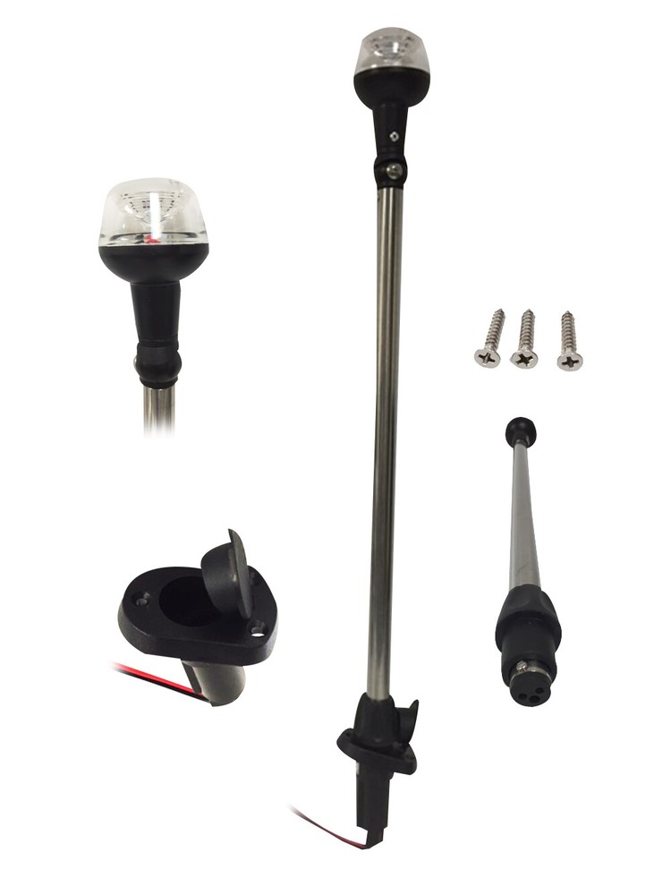 MarkDown Marine Boat Navigation Light LED All-Around Stern Light Base 2 Pin 25"