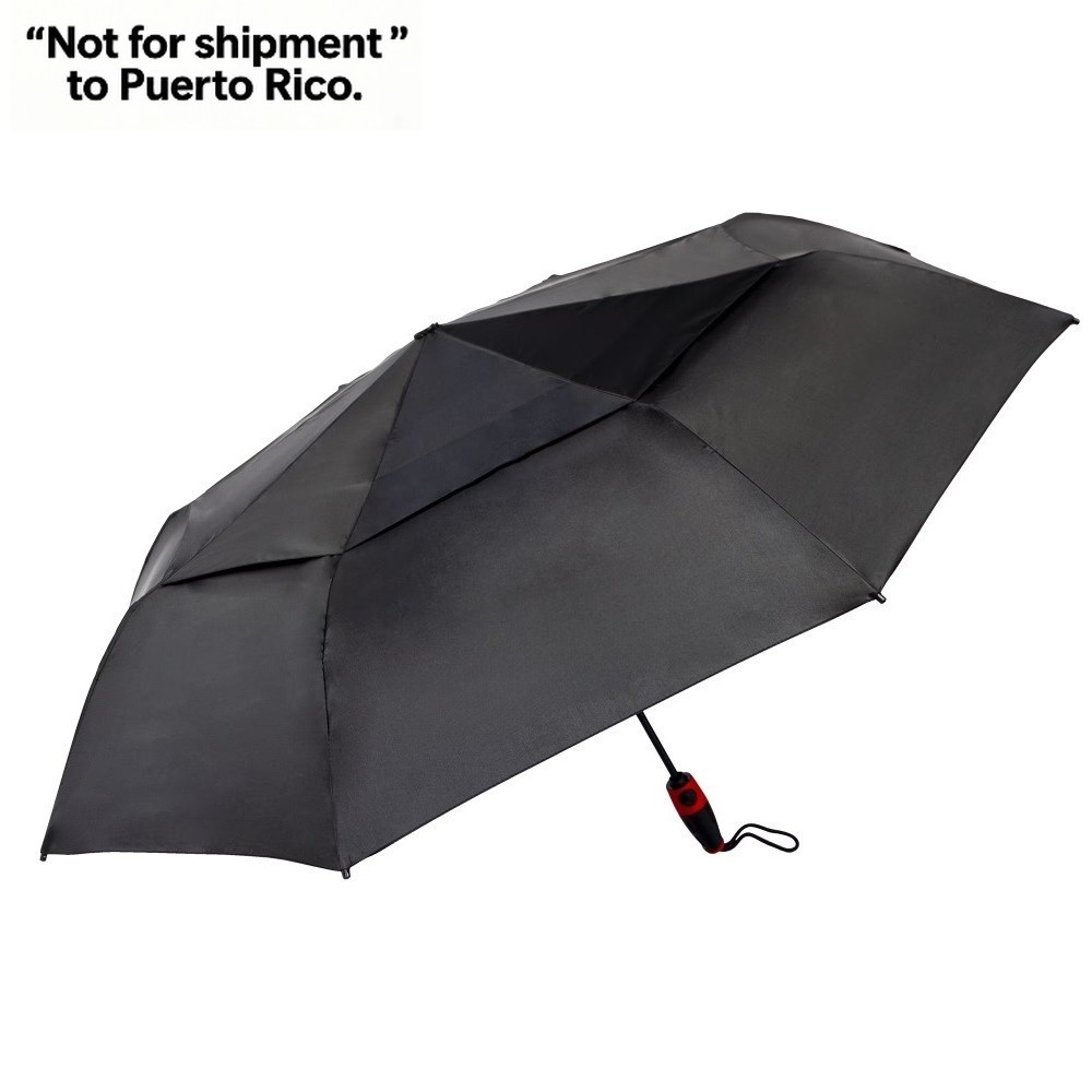 Vortexvent Compact Golf Umbrella, 47-inch, Black