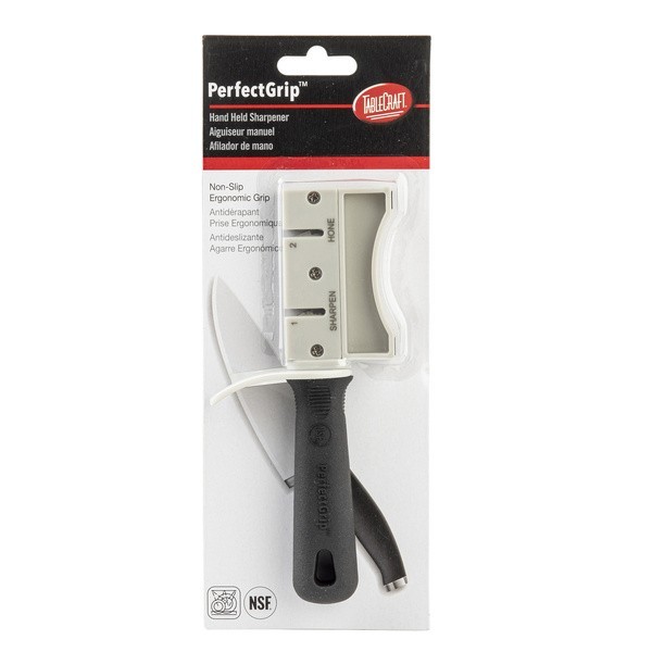 Handheld Knife Sharpener Tablecraft E5698 Twice Sharp with Firm Grip Handle NEW