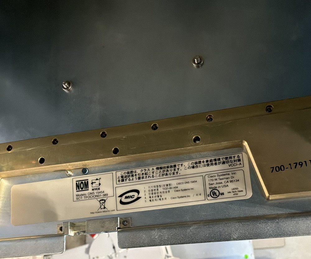 Cisco ONS 15454 Optical Network System🟦