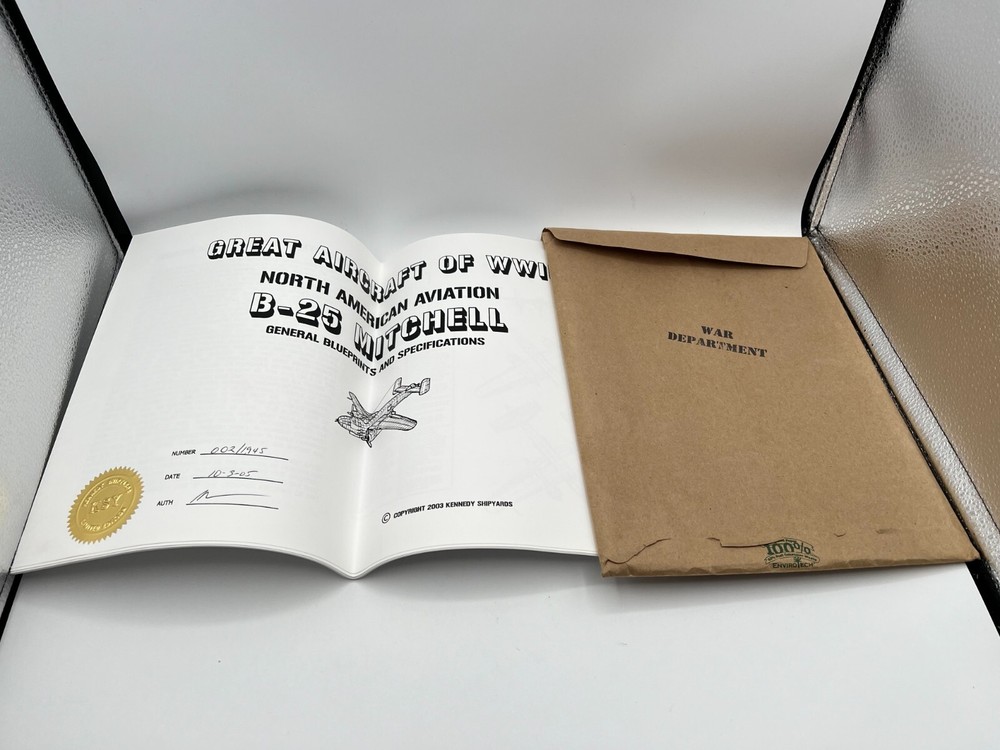 2003 Kennedy Shipyards B-25 Mitchell Bomber General Blueprints & Specifications