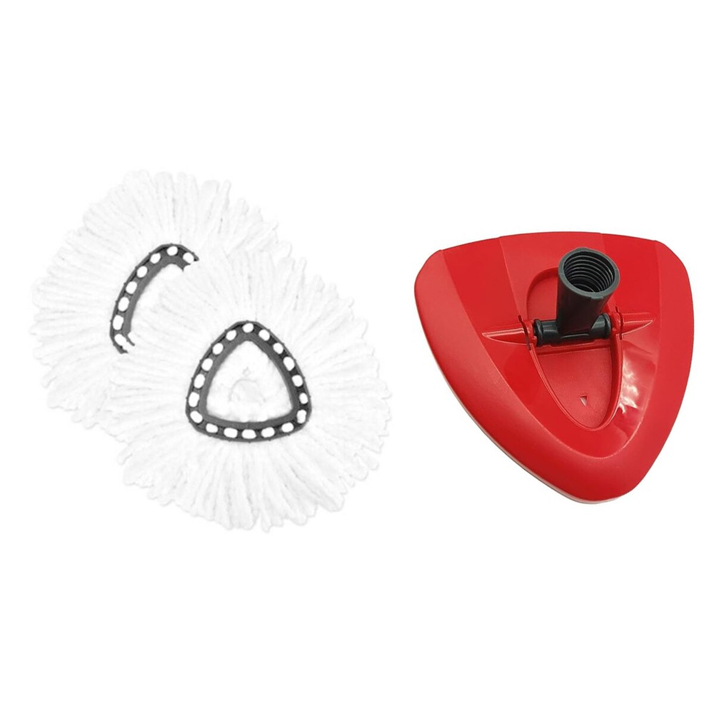 Replacement Heads Mopping Mop for O-Cedar Spin Mop Head,Brush+mop base kit