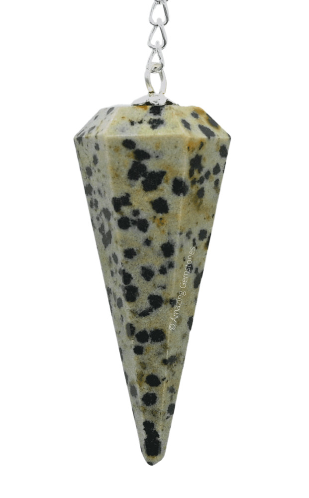 Dalmatian Jasper Dowsing Crystal Pendulum