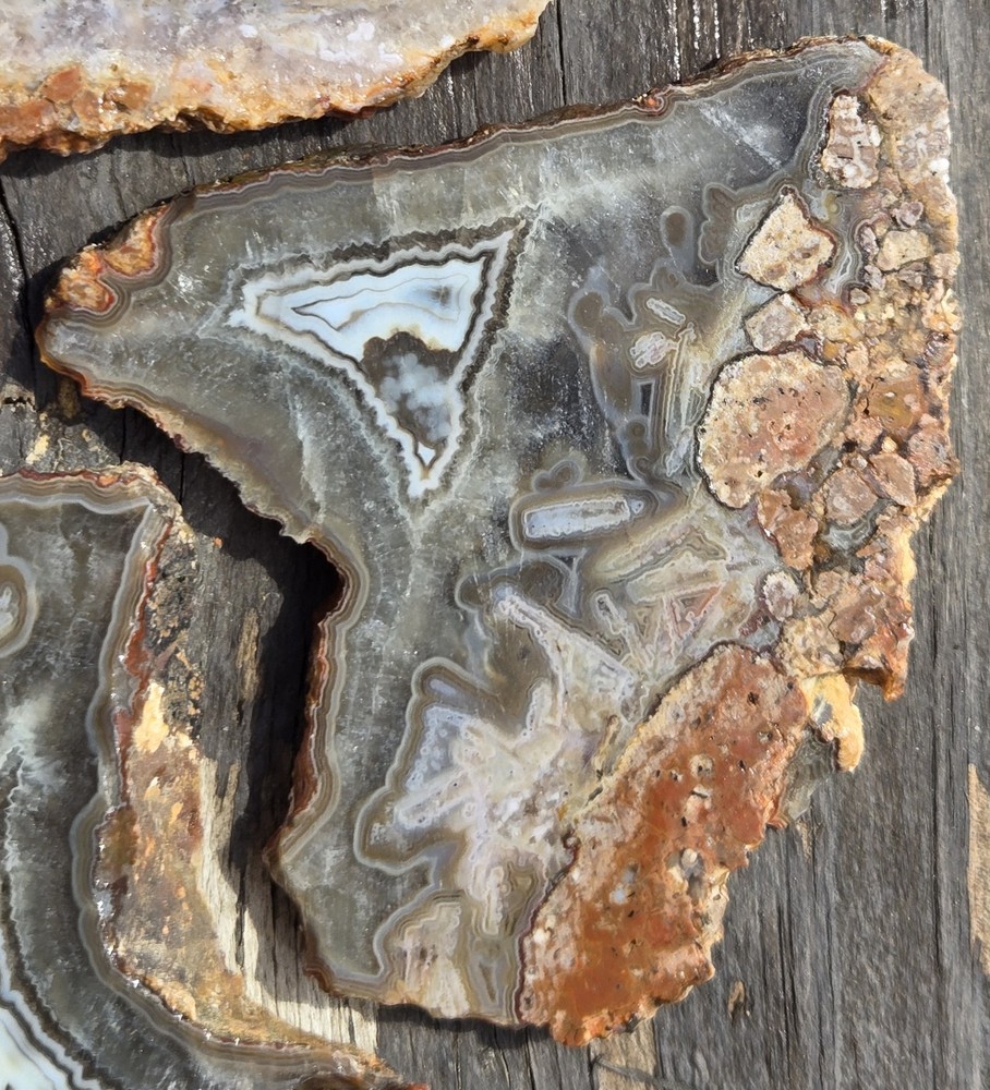 Turkish Agate Slabs Slices From One Stone Matching Lapidary Unique