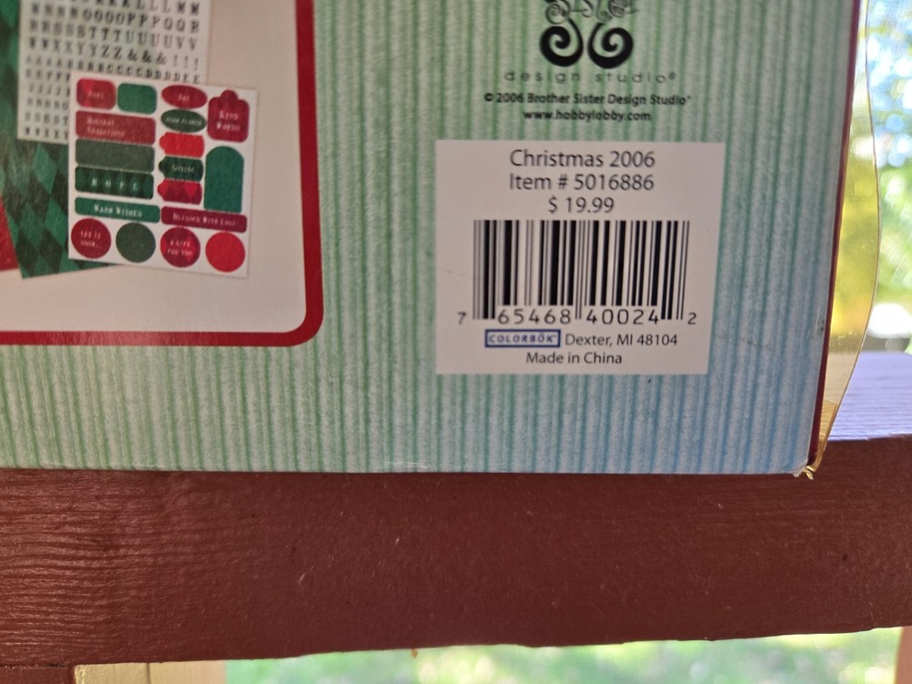 LUNCH BOX KIT CHRISTMAS ARGYLETHEME CRAFT SET