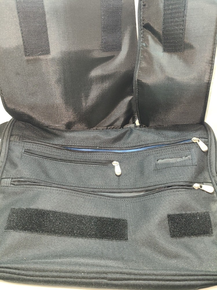 Heavy Duty Pace & Tuttle Canvas 17" Laptop Messenger Bag Adjustable Strap Black