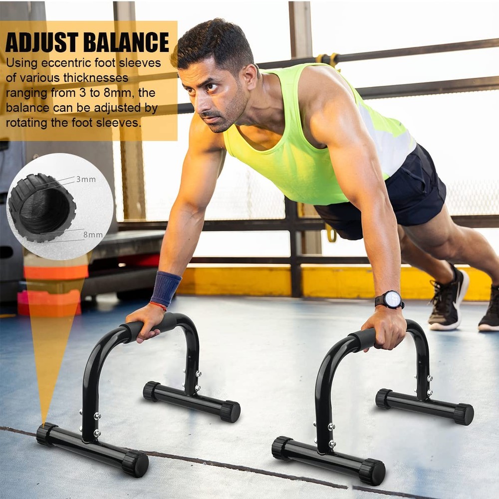 AmazeFan Parallettes Bars Push Up Strength Training for Handstands Full Planche
