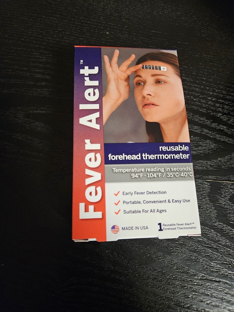Fever Alert Reusable Forehead Thermometer Strip