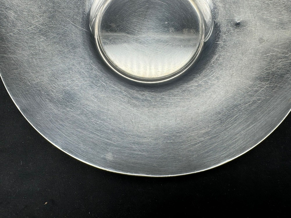Vintage Solid Sterling Silver Coffee Tea Saucer, 5 1/2", 93 grams