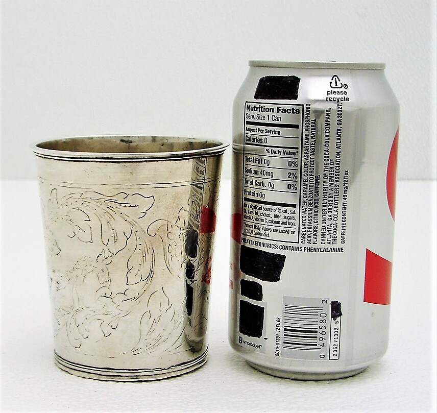 Danish Solid Silver Beaker Cup Hallmarked Andreas Buemann Dated 1799