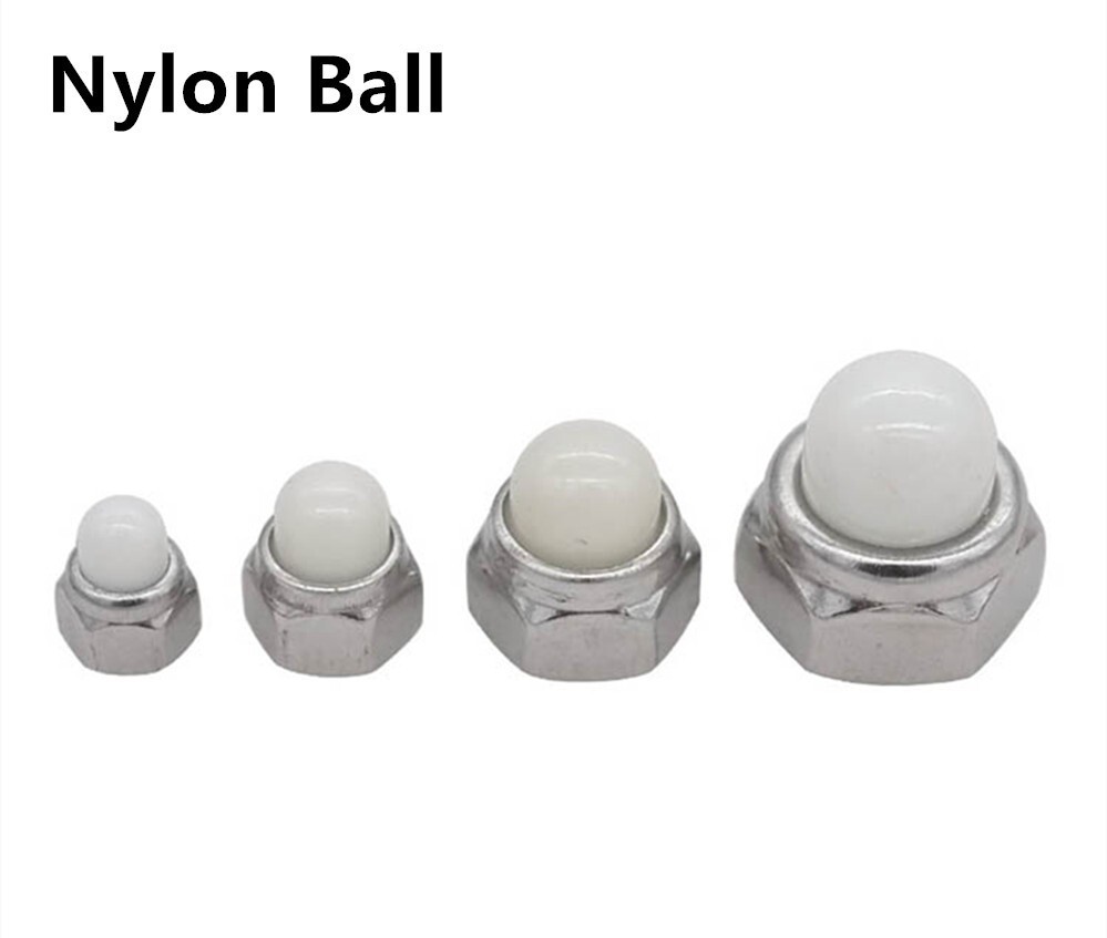 304SS Prevailing Torque Type Hexagon Domed Cap Nuts With Nonmetallic Insert