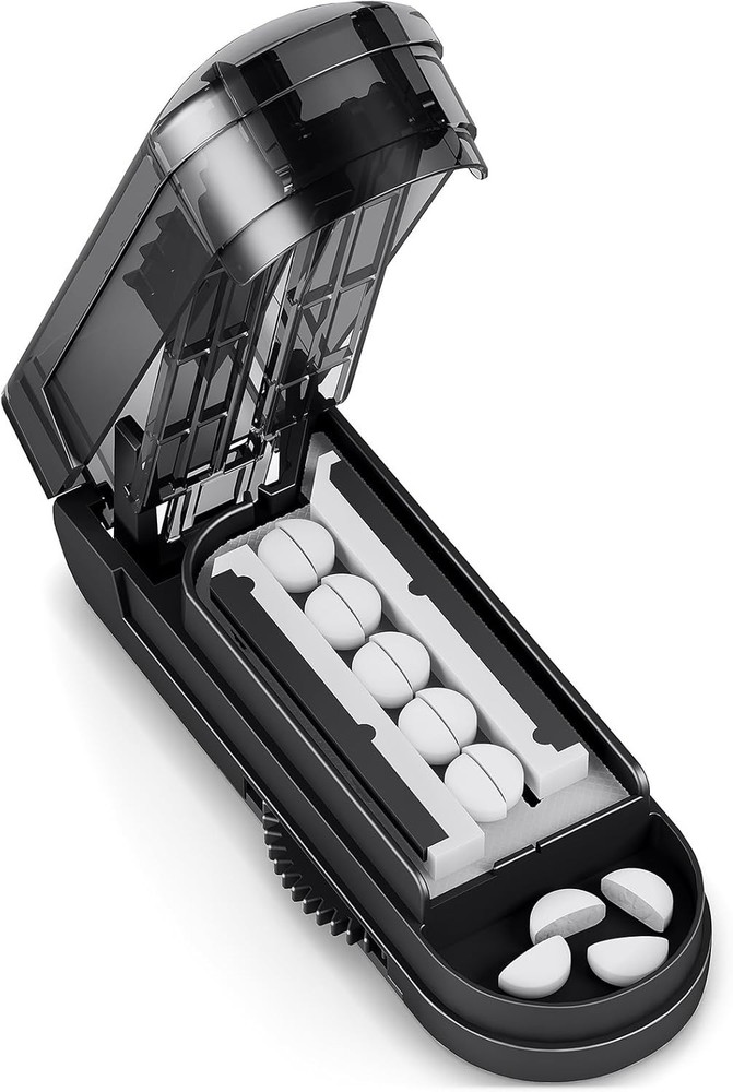 Pill Cutter Splitter for Small and Large Pills, Adjustable, Cuts Multiple Pills