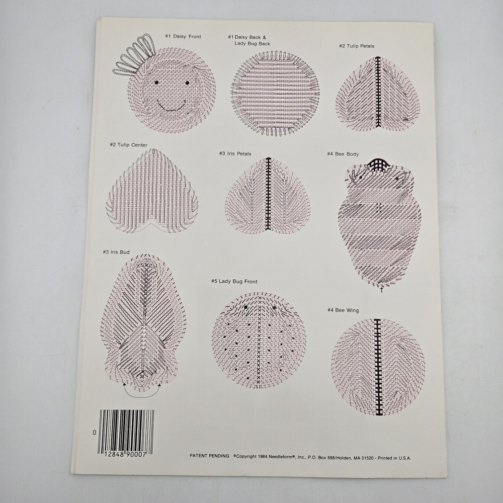 Lot of 4 NeedleForm Plastic Canvas Leaflets Patterns Needlework Crafts