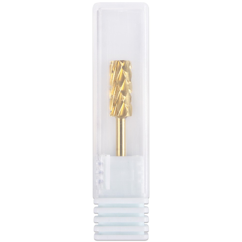 Professional Gold Small Barrel Nail Drill Bit 5X Coarse Grit