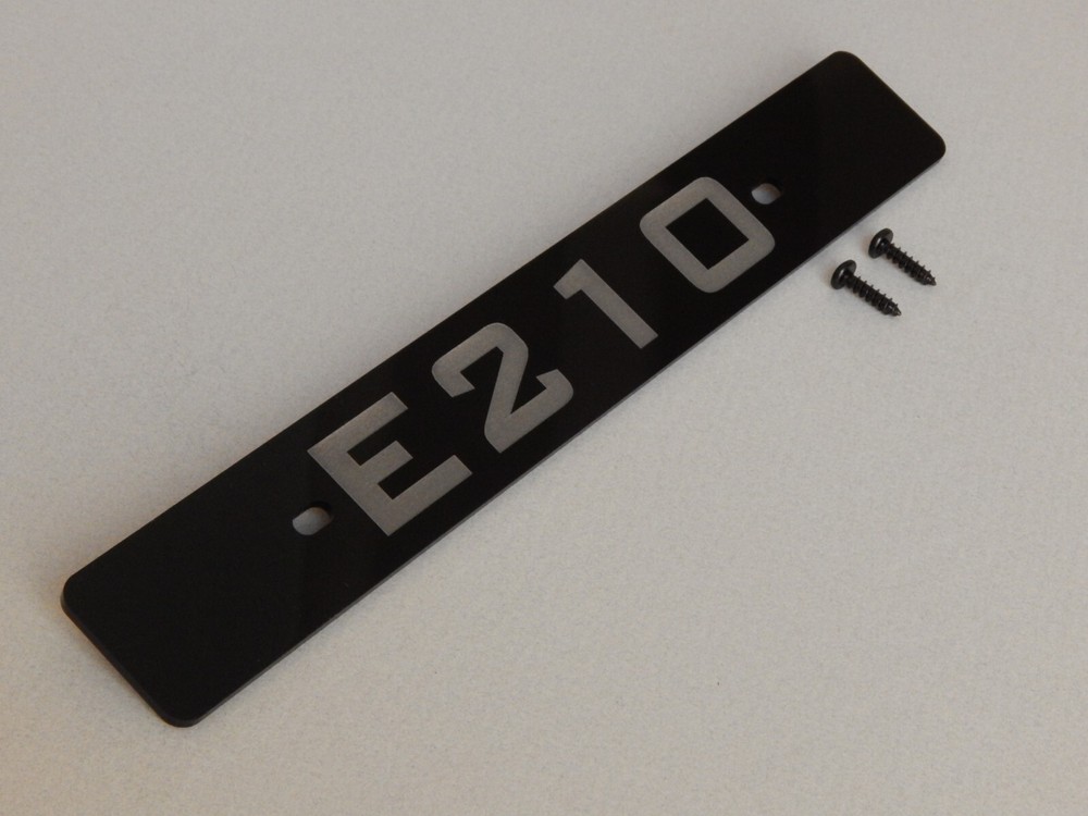 *US LP Mount Acrylic Front license plate delete engraved with E210 For Corolla