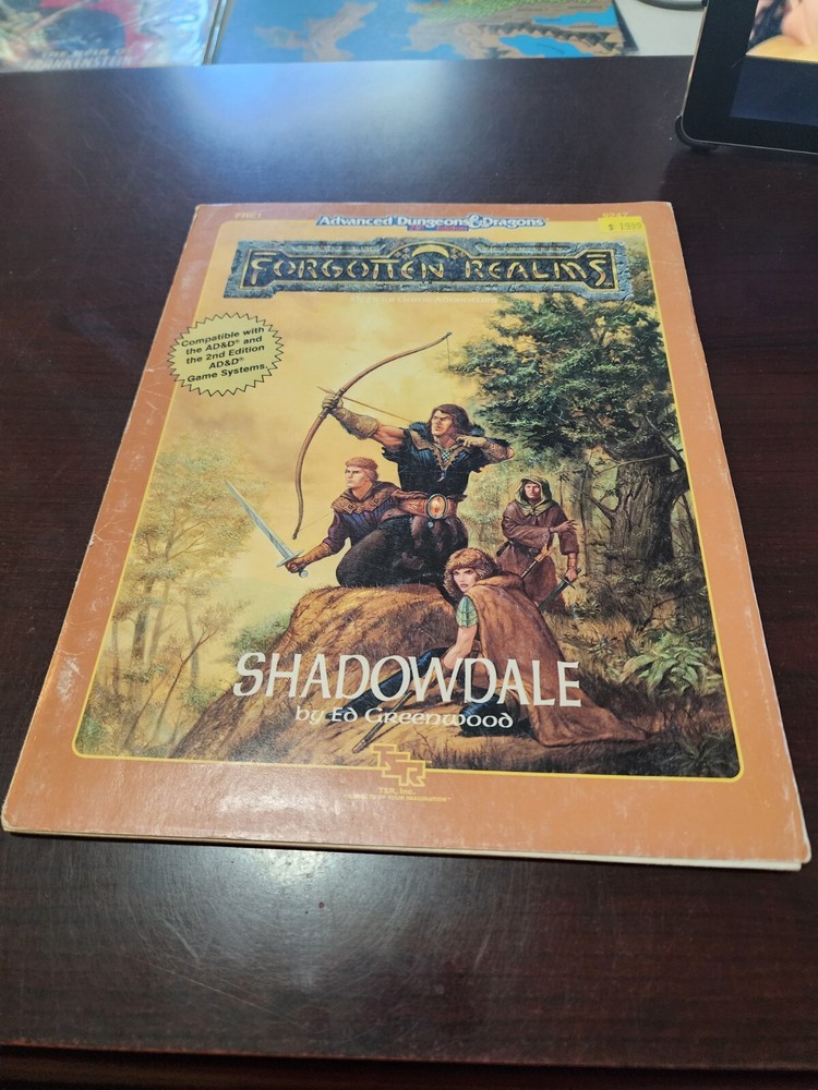 Dungeons & Dragons 2nd Edition Forgotten Realms Shadowdale Module, Nice!