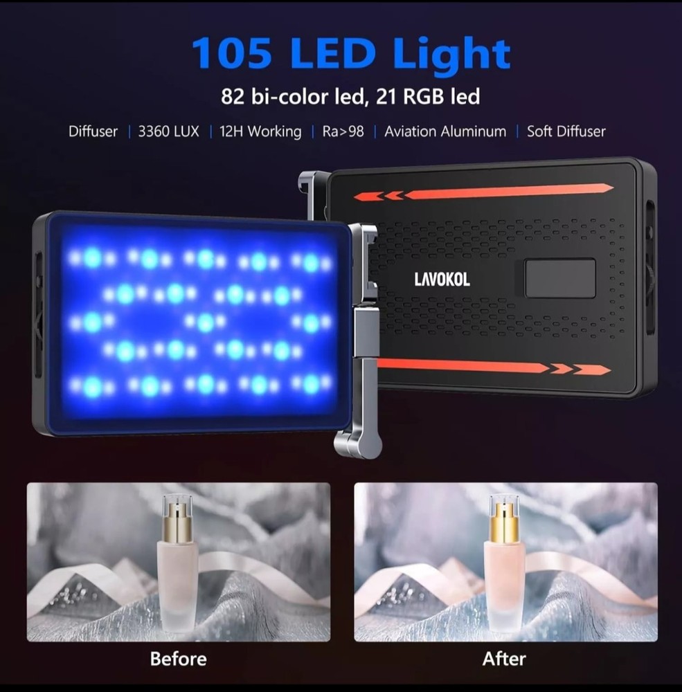Waffle LED Video Light for Photo Studio Shooting