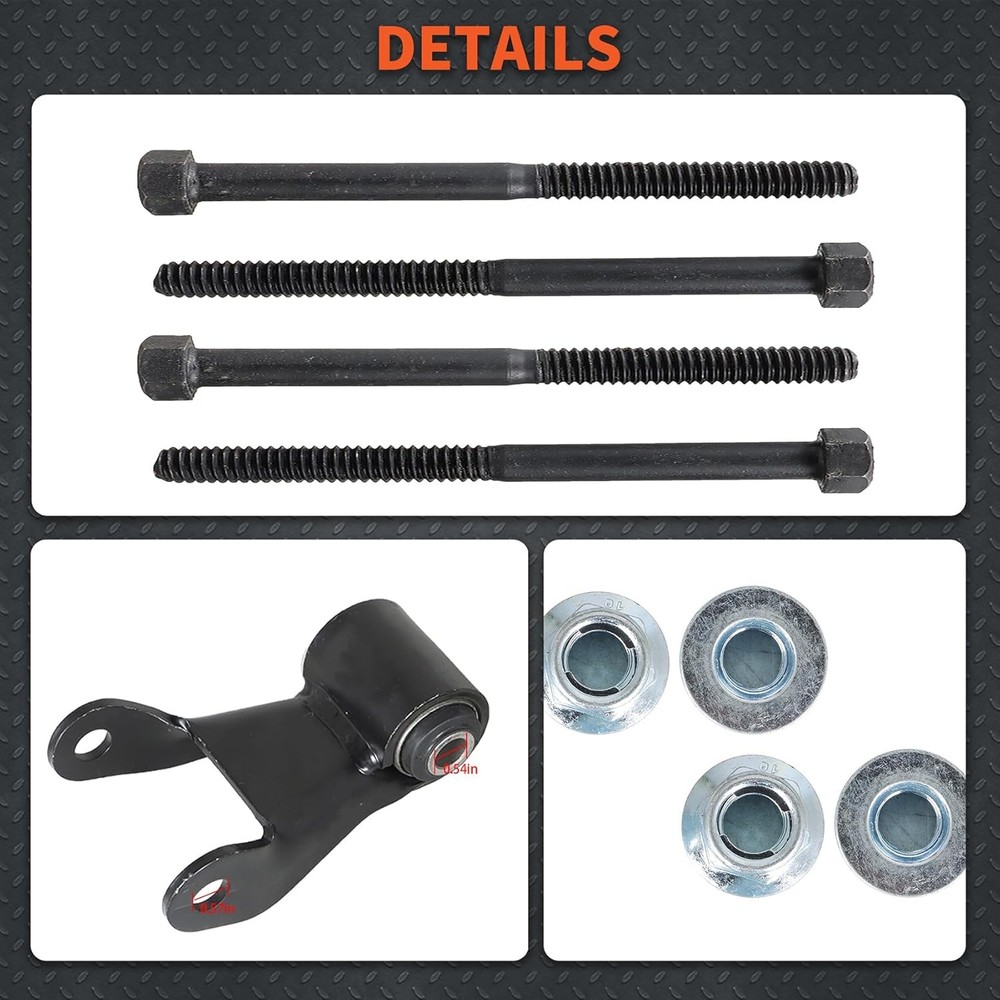 labwork 2pcs Rear Leaf Spring Shackle Repair Kit Replacement for Chevy C1500...
