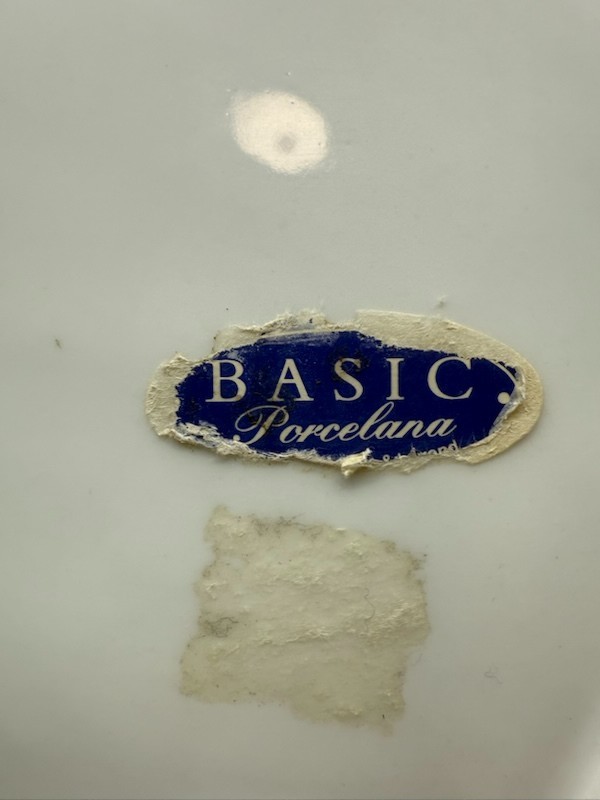 Basic Porcelana White Grapes Design Water/Wine Pitcher 10"