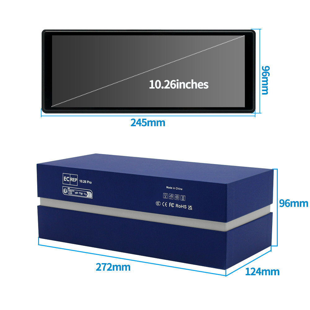 Radio Stereo HD LCD Display Touch Screen Multimedia Player With Reverse Camera