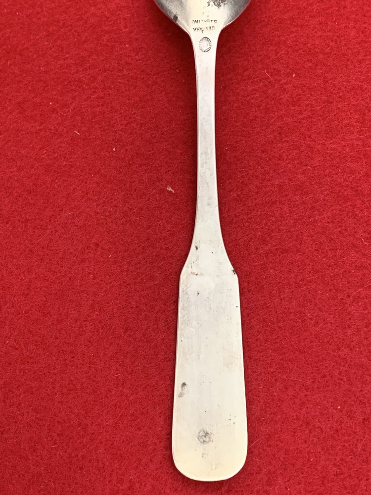 Sterling Silver Georg Jensen Denmark Rope Pattern Egg Preserve Condiment Spoon