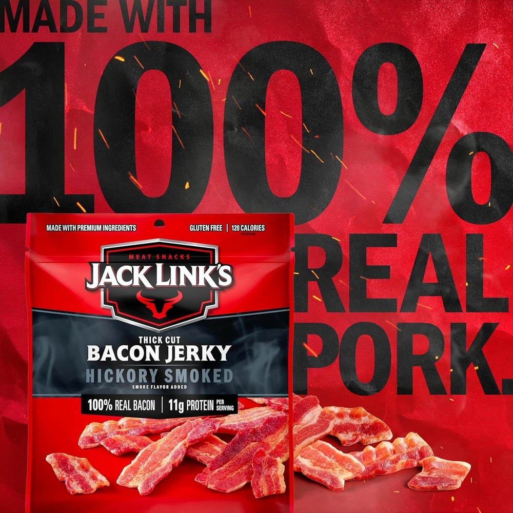 Bacon Jerky Hickory Smoked 2 5 oz