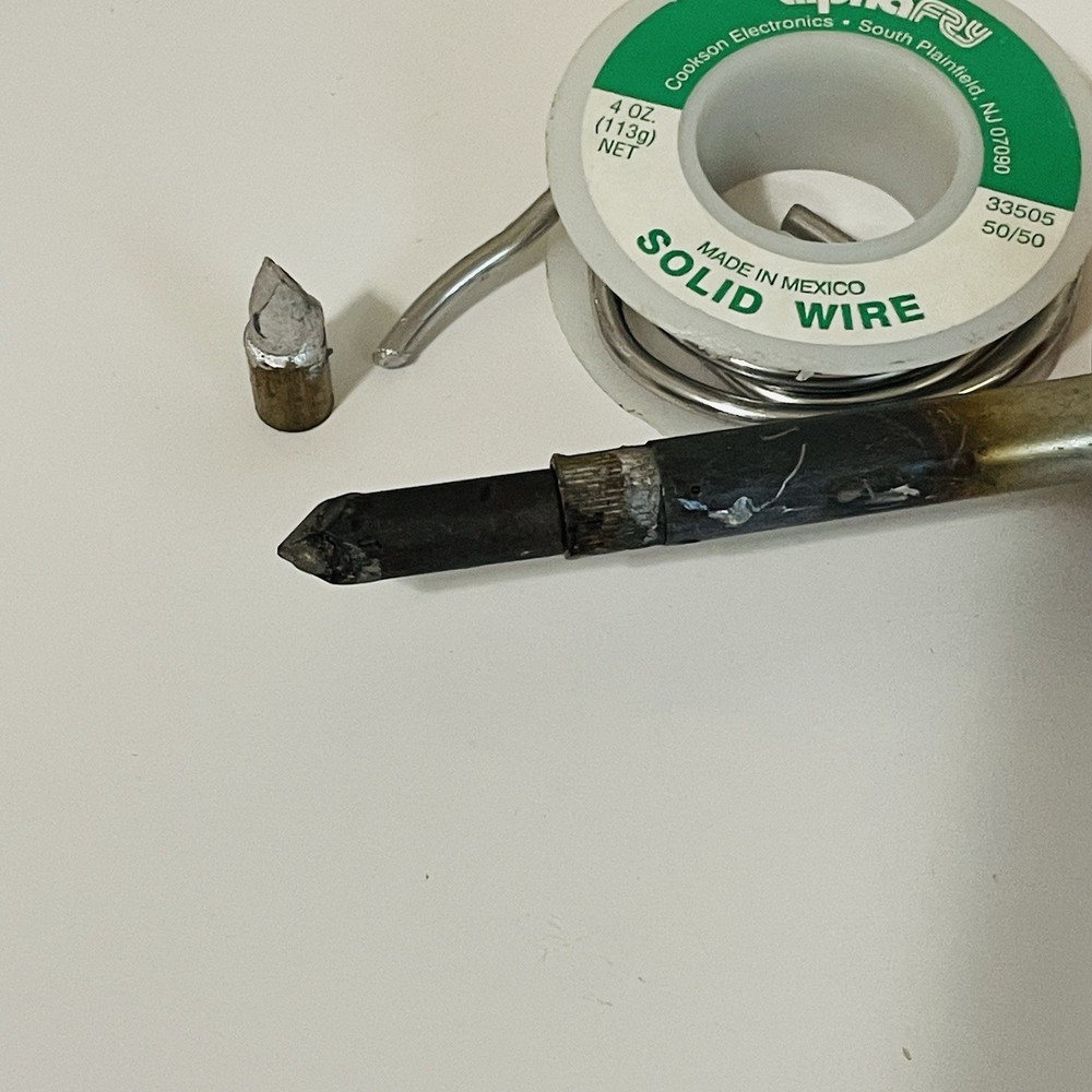 Vintage Black & Decker Soldering Iron No. 7989 W/ Extra Tip & Solid Wire