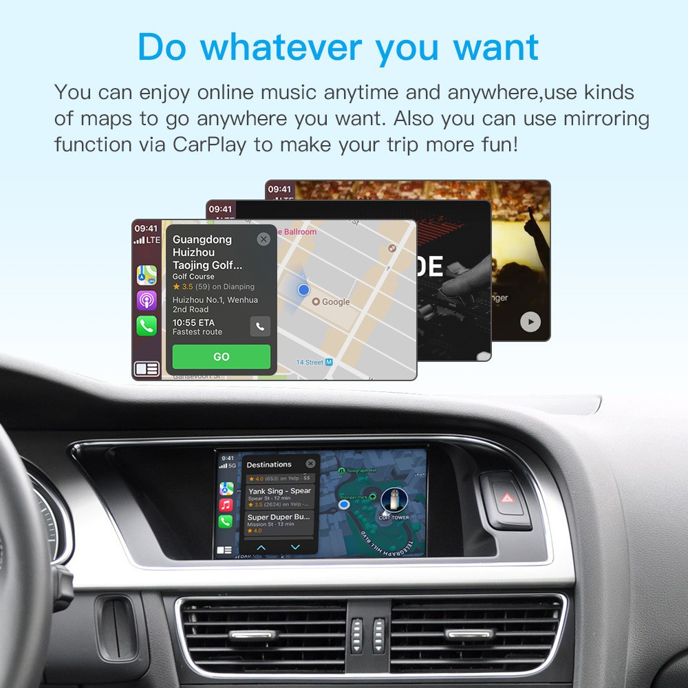 Wireless Wireless Carplay Android Auto For Audi A7 Q2 Canbus Box Decode Code