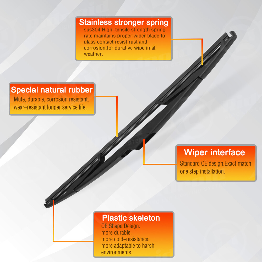 Rear Wiper Arm & Blade for Ford 2007-2014 Edge Back Windshield Windscreen Wiper