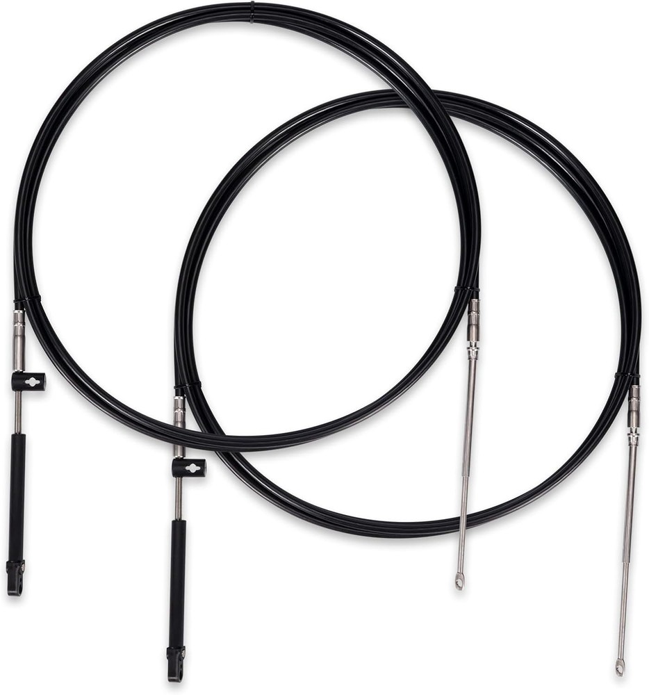 Replacement Throttle and Shift Cables for Marine Force Engines, 15ft 2-Pack