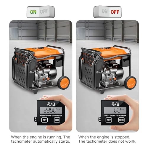 Chainsaw Tachometer-Digital Tachometer Tach Gauge Small Engine Tachometer