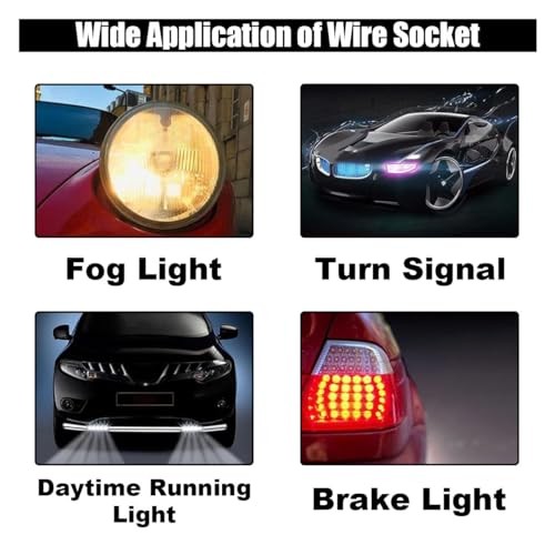 2PCS 3156 3157 Pre-Wired Harness Sockets, Car LED Bulbs Socket #3157/2PCS