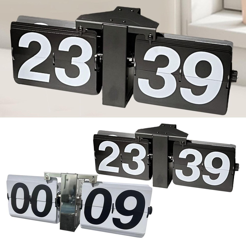 Automatic Page Turning Clock Flip Clock Creative Flip Down Clock for Room