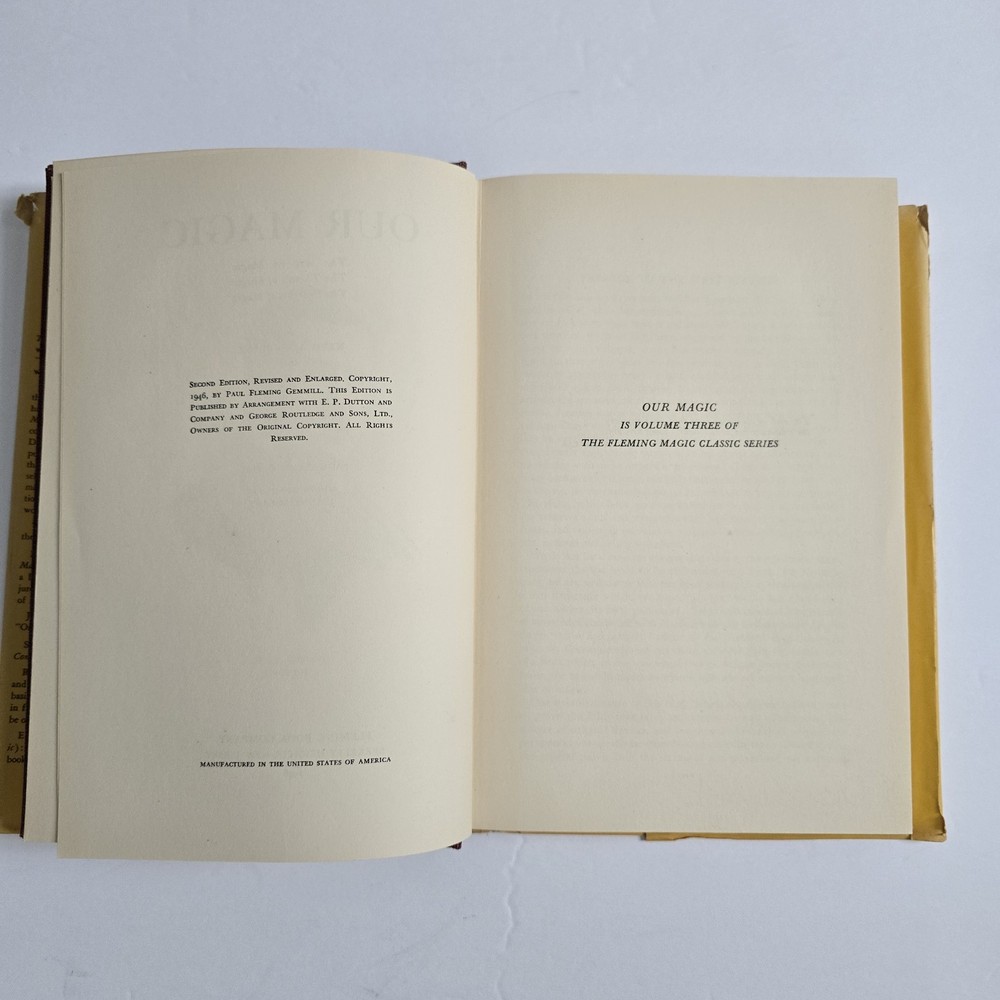 OUR MAGIC by Maskelyne & Devant 1946 Second Edition FLEMING Book Co. HC/DJ