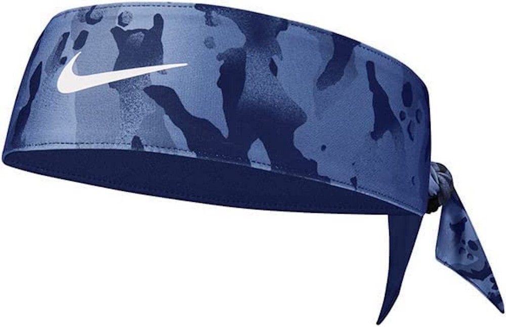 NIKE Dry Reversible Head Tie One Size Camo Blue