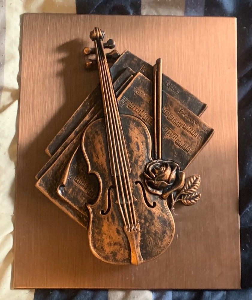 coppercraft violin wall hanging