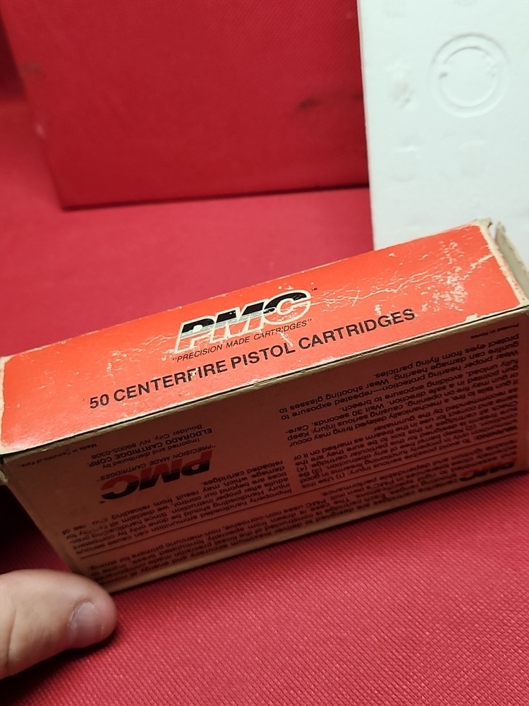 Vintage Original PMC .380 Auto / Automatic EMPTY Ammo Box With Styrofoam Insert!